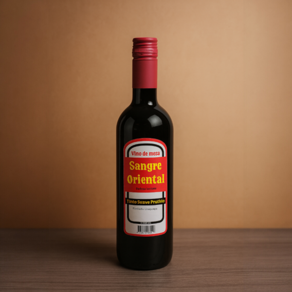 Vino de Mesa Sangre Oriental Tinto Suave Frutilla 750 cc